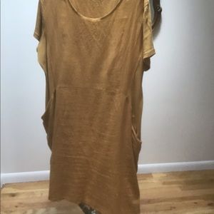 Linen lightweight breezy(2) dresses smock styling for extreme comfort. L-XL